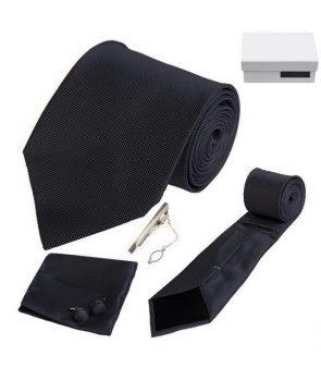 Coffret Vérone - Cravate noire