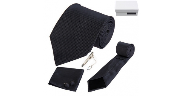 Coffret Vérone - Cravate noire